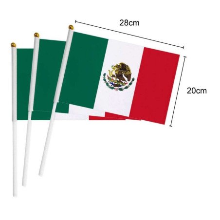 Bandera con palo 20x28cm