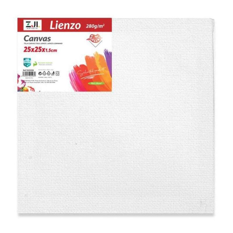 Lienzo para pintar 25x25cm