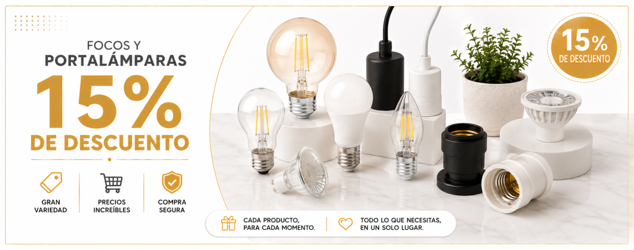 Focos y portalámparas