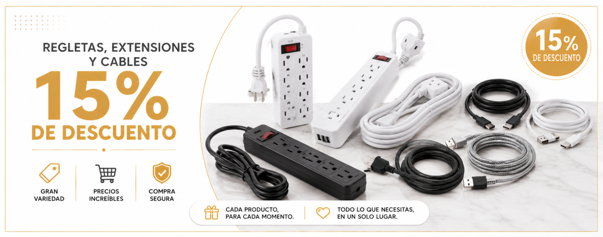 Regletas, extensiones y cables
